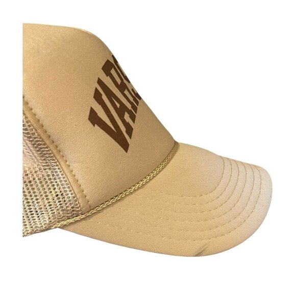 Urban Outfitters Tan VARSITY Truckers Cap One Size Snapback OTTO NWT READ - Picture 8 of 8